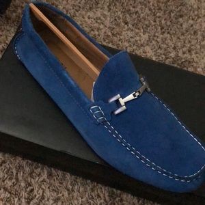 Alfani Blue Suede Loafers